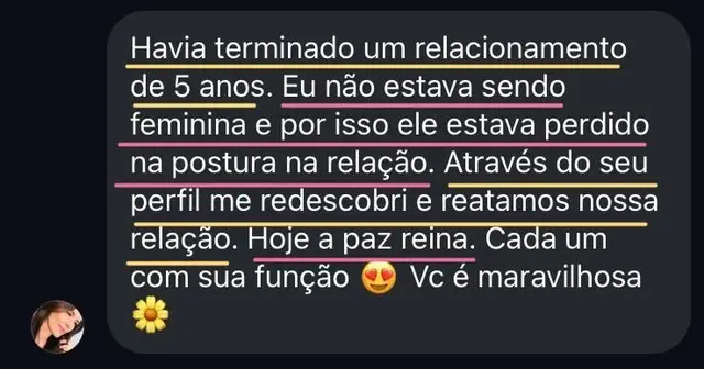 Depoimento de aluna